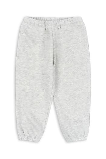 Dětské tepláky Konges Sløjd LOU SWEAT PANTS OCS šedá barva, vzorované, KS102020