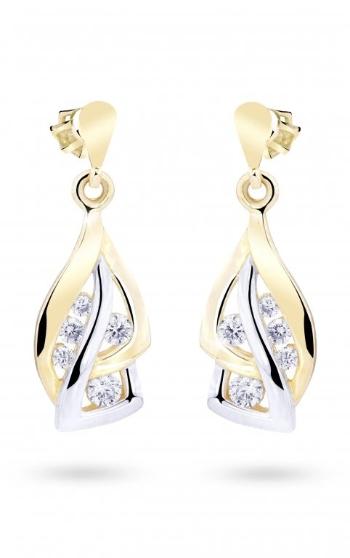 Cutie Diamonds Krásné náušnice ze žlutého zlata s diamanty DZ8045-30-00-X-1