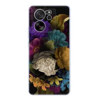 Odolné silikonové pouzdro iSaprio - Dark Flowers - Xiaomi 13T / 13T Pro