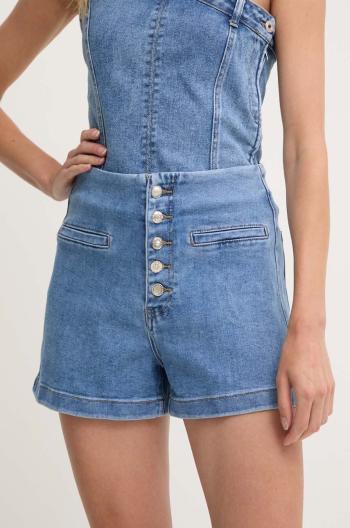 Džínové šortky Answear.LAB dámské, hladké, high waist