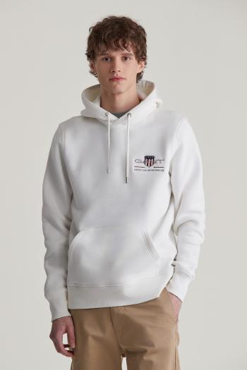 MIKINA GANT REG MEDIUM ARCHIVE SHIELD HOODIE EGGSHELL