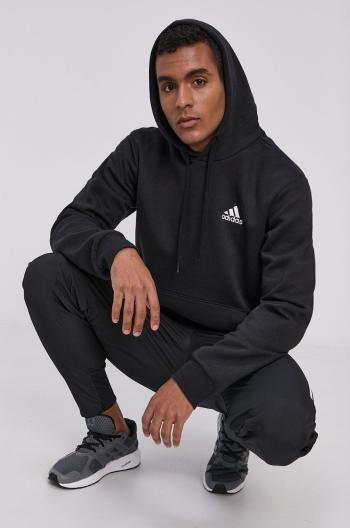 Mikina adidas GV5294 pánská, černá barva, hladká