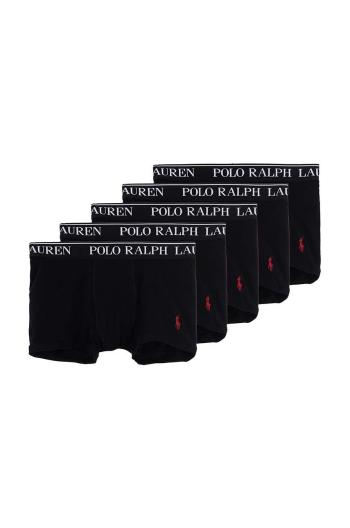 Dětské boxerky Polo Ralph Lauren 5-pack černá barva