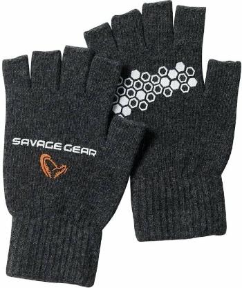 Savage Gear Rukavice Knitted Half Finger Glove XL