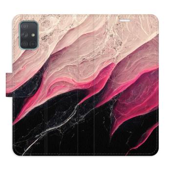 Flipové pouzdro iSaprio - BlackPink Marble - Samsung Galaxy A71