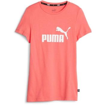 Puma ESSENTIALS LOGO TEE Dívčí triko, lososová, velikost