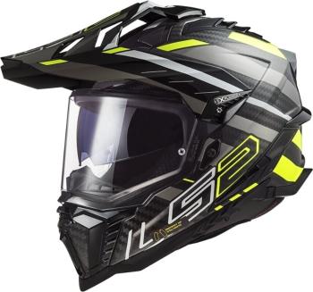 LS2 MX701 Explorer Carbon Edge Black/Hi-Vis Yellow XL Přilba