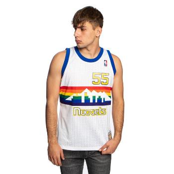 Mitchell & Ness Denver Nuggets #55 Dikembe Mutombo white Swingman Jersey - L