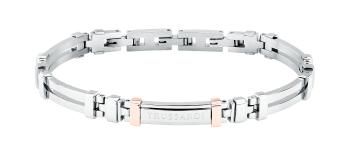 Trussardi Ocelový bicolor náramek pro muže T-Steel TJAXV26