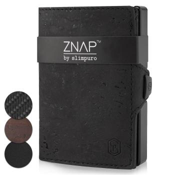 Slimpuro ZNAP, portofel subțire, 8 cărți, compartiment pentru monede, 8,9 × 1,5 × 6,3 cm (L × Î × l), protecție RFID