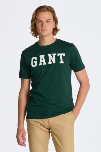 TRIČKO GANT MD. GANT SS T-SHIRT TARTAN GREEN