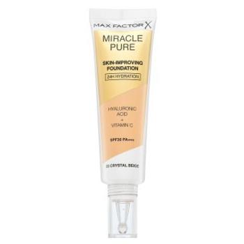 Max Factor Miracle Pure Skin-Improving Foundation dlhotrvajúci make-up s hydratačným účinkom 33 Crystal Beige 30 ml