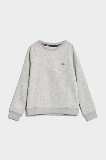 MIKINA GANT SHIELD C-NECK LIGHT GREY MELANGE