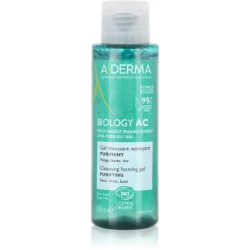 A-Derma Biology AC čisticí pěnivý gel pro mastnou a smíšenou pleť 100 ml