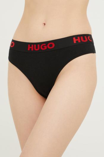 Tanga HUGO černá barva, 50469651