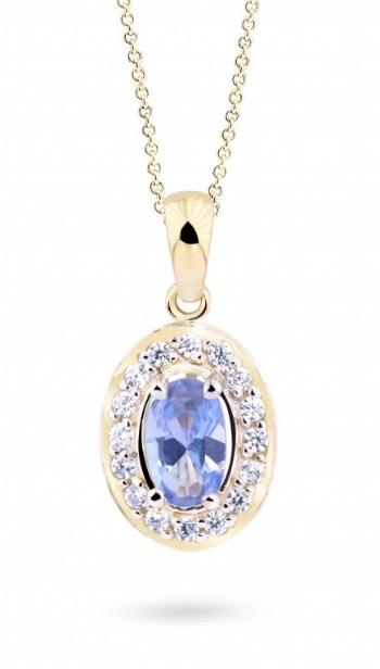 Cutie Jewellery Elegantní přívěsek ze žlutého zlata se zirkony Z8056-40-70-X-1