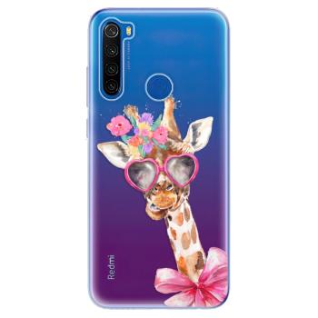 Odolné silikonové pouzdro iSaprio - Lady Giraffe - Xiaomi Redmi Note 8T