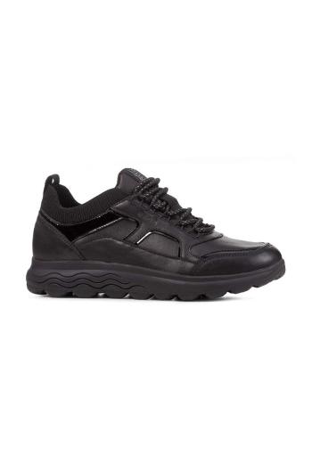 Kožené sneakers boty Geox D SPHERICA C černá barva, D26NUC 0856K C9999