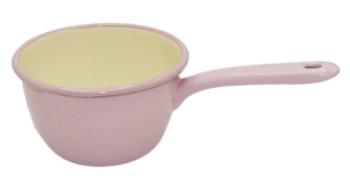 Růžový smaltovaný rendlík Pink dot - Ø14*9cm - 1L 16009.30.3