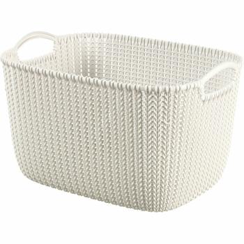 Curver Knit tároló kosár 19 L, krémszínű 