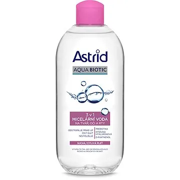 ASTRID Aqua Biotic Micelární voda 3v1 pro suchou a citlivou pleť 400 ml  (8592297002437)