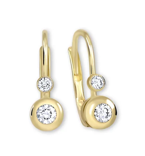 Soliter Zlaté náušnice s krystaly 239 001 00060