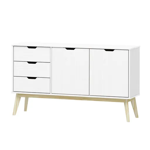 Komoda 2 dveře + 3 zásuvky BONITO bílý lak