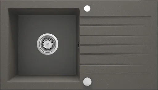 DEANTE Zorba antracit metalic Granitový dřez s odkapávačem ZQZ_T113
