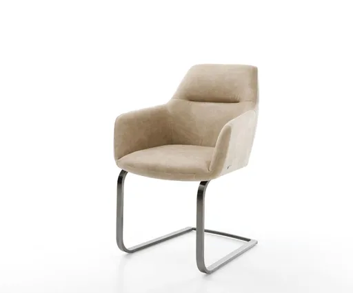 Cantilever Pejo-Flex z mikrovlákna béžové barvy vintage