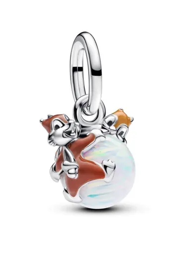Pandora Stříbrný přívěsek Chip a Dale Disney 793532C01