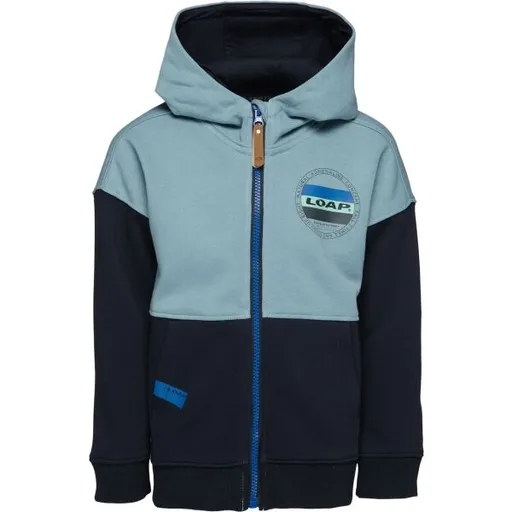 LOAP DIZAR Chlapecká mikina, světle modrá, velikost 146-152