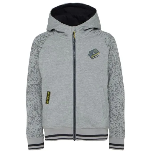Lotto MANET Chlapecká celorozepínací mikina s kapucí, šedá, velikost 116-122