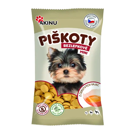 Akinu piškoty bezlepkové mini pamlsek pro psy 120 g