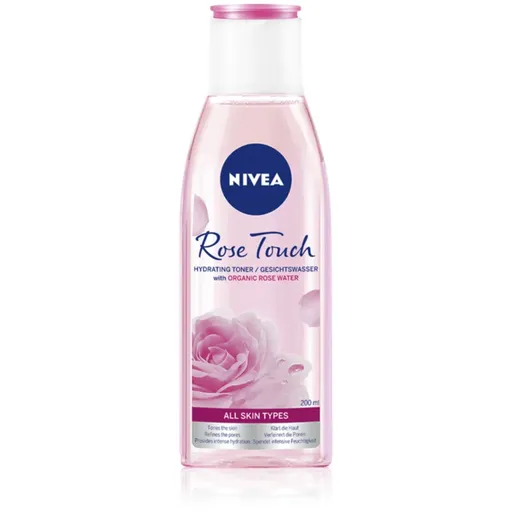 NIVEA Rose Touch hydratační pleťová voda 200 ml