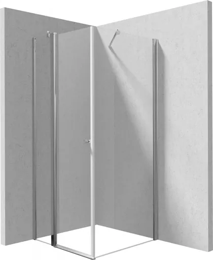 DEANTE Sprchový kout Kerria Plus chrom, čtvercová, 80x80 cm KKN0U08S08