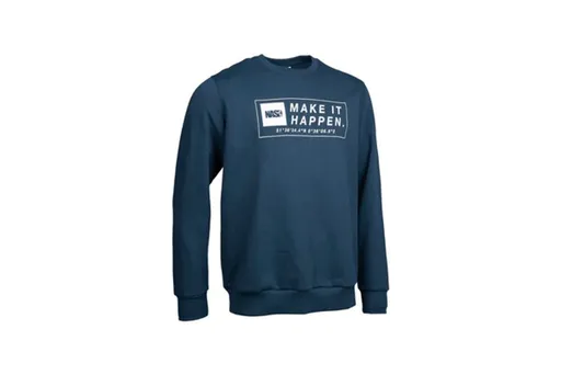 Nash Rybářská Mikina Make It Happen Coordinates Jumper Navy Blue - XXL,Nash Rybářská Mikina Make It Happen Coordinates Jumper Navy Blue - XXL