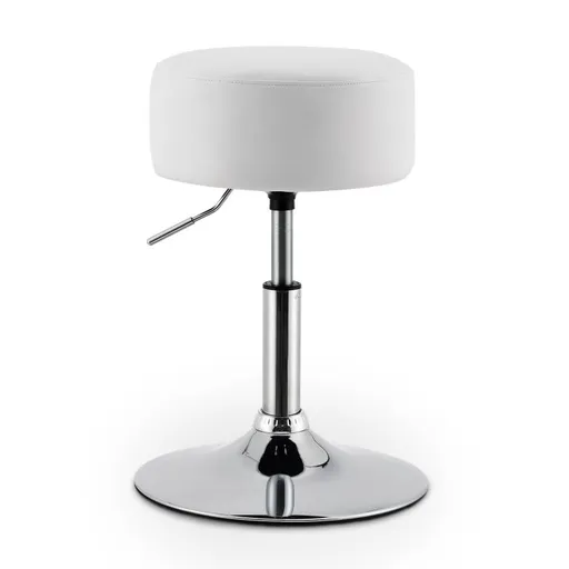 Taburet  Tonia, bílý, výškově nastavitelný