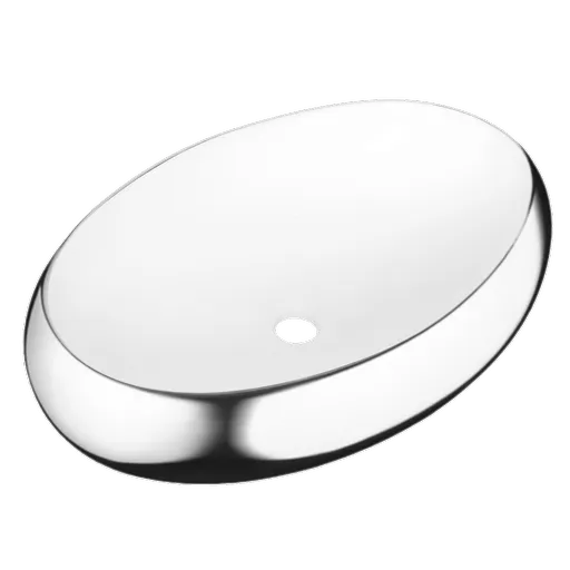 INVENA Umyvadlo na desku  FRESCO bílá/chrom CE-31-001-W