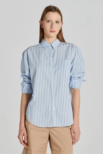 KOŠILE GANT REL STRIPED POPLIN SHIRT COLLEGE BLUE