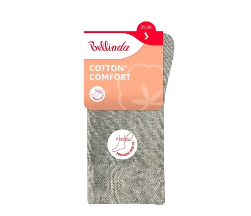 Bellinda Cotton Comfort vel. 35/38 dámské klasické ponožky 1 pár šedé