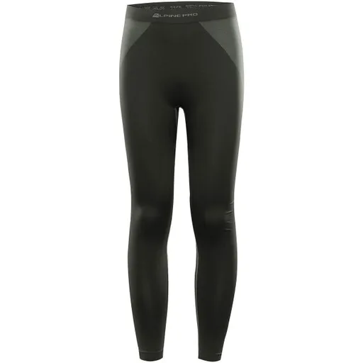 ALPINE PRO LENT Pánské funkční spodní kalhoty, tmavě zelená, velikost M/L