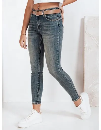 Dámské džíny skinny push up modré