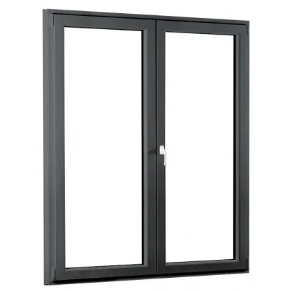 POŠKOZENÉ!!! Dvoukřídlé plastové balkónové dveře REHAU SmartLine + 1500 x 2080