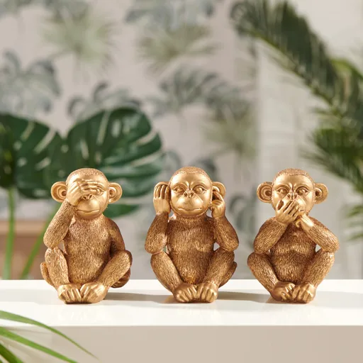 3 sošky Tři moudré opice