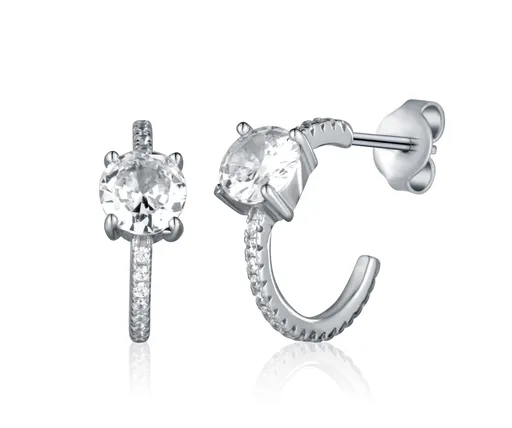 JVD Stříbrné kruhové náušnice se zirkony SVLE2378XH2BI00