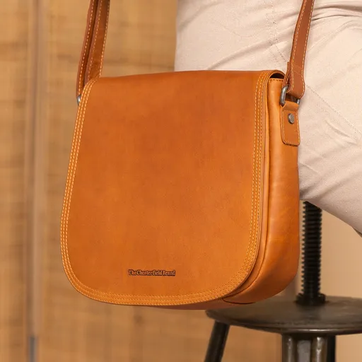 Dámská kožená crossbody kabelka The Chesterfield Brand Martina - koňak