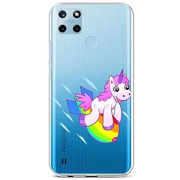 TopQ Kryt Realme C25Y silikon Flying Unicorn 70609 (Sun-70609)