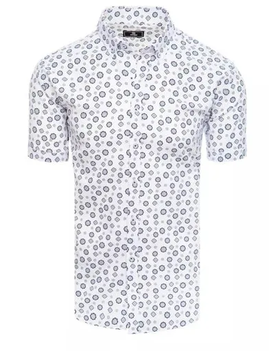 Pánské tričko s krátkým rukávem W47 bílé