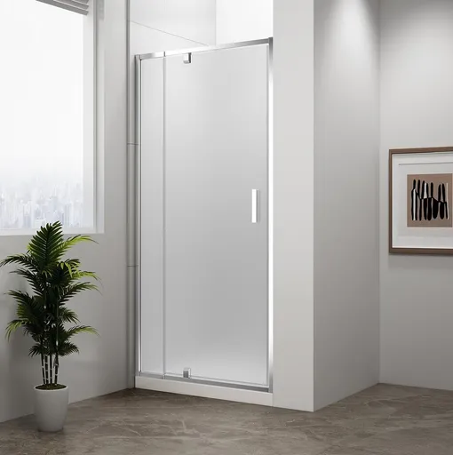 POLYSAN EASY sprchové dveře otočné 760-900, sklo Brick EL1638