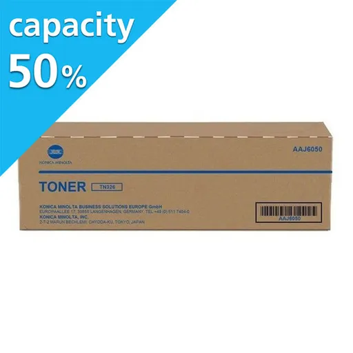 KONICA MINOLTA TN-326 K - originální toner, černý, 12500 stran